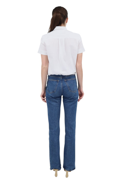 Alli Shirt in Silky Poplin White