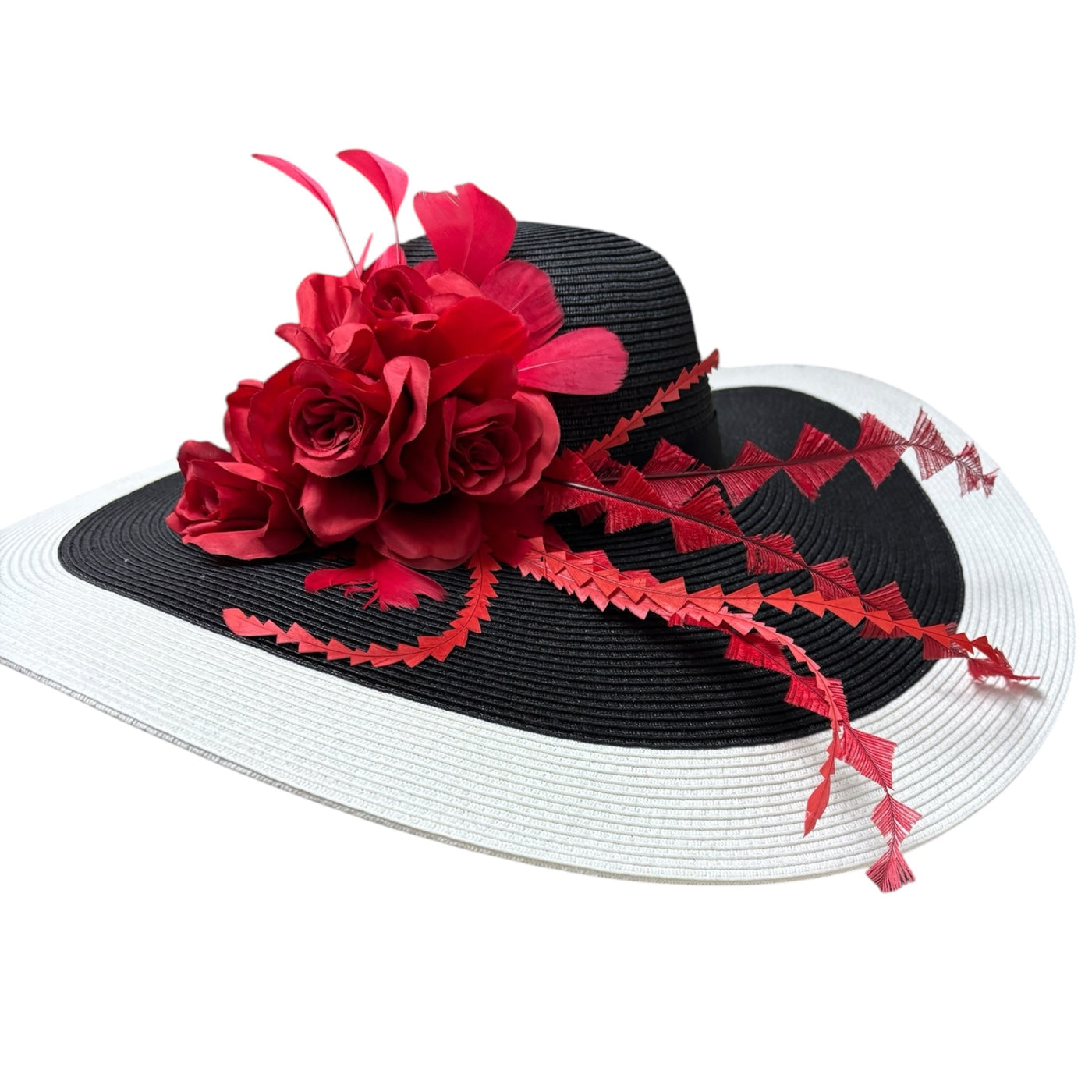 Black and White Derby Hat