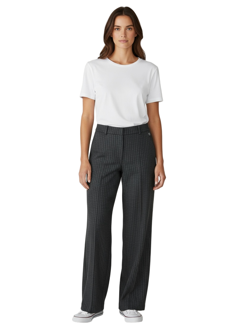 Maine Wide Leg Pant in Dark Shadow
