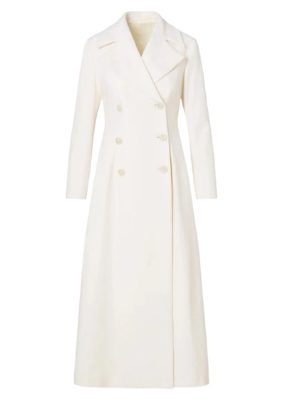 Libbya Wool Coat in Off White