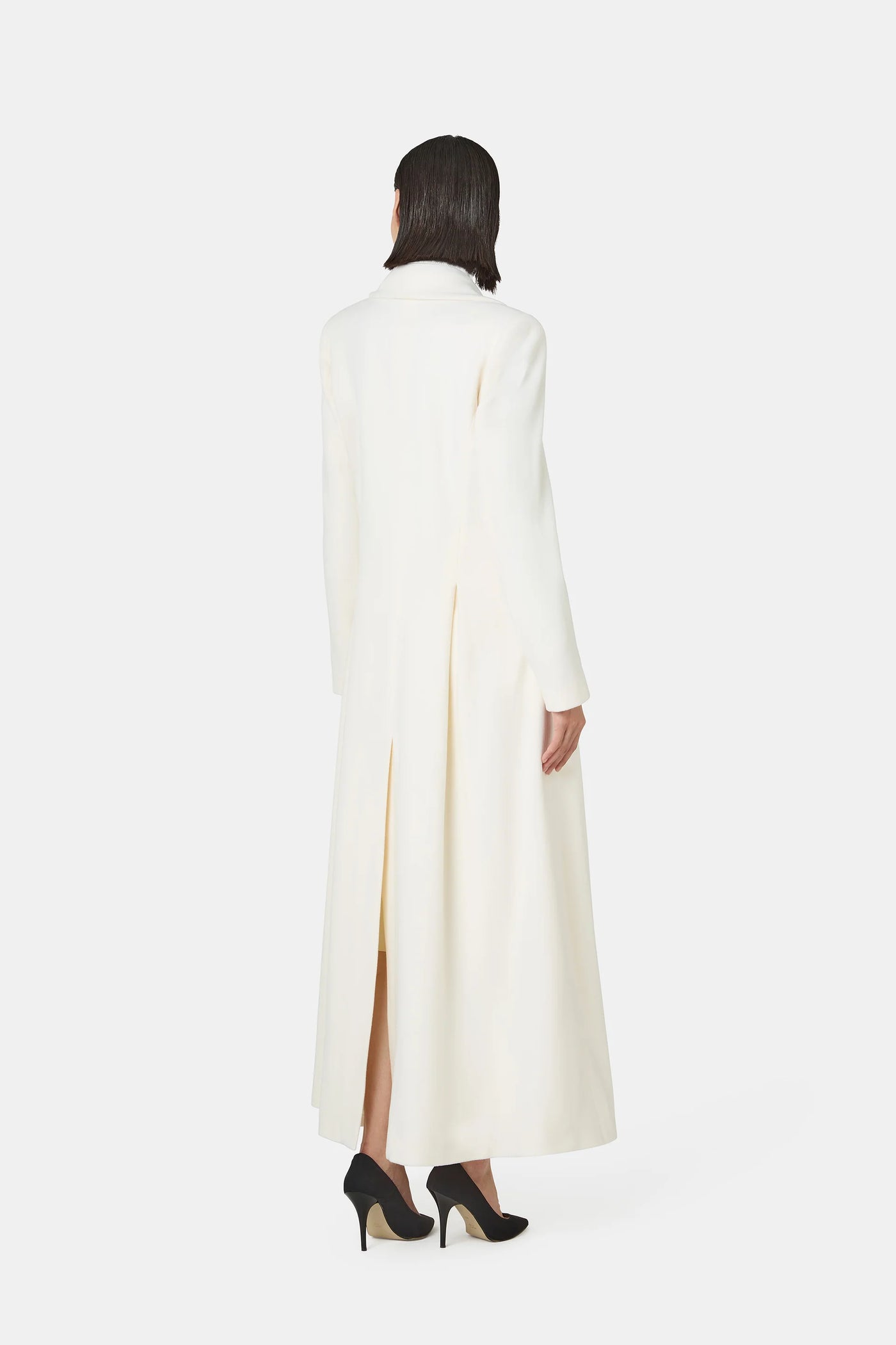 Libbya Wool Coat in Off White