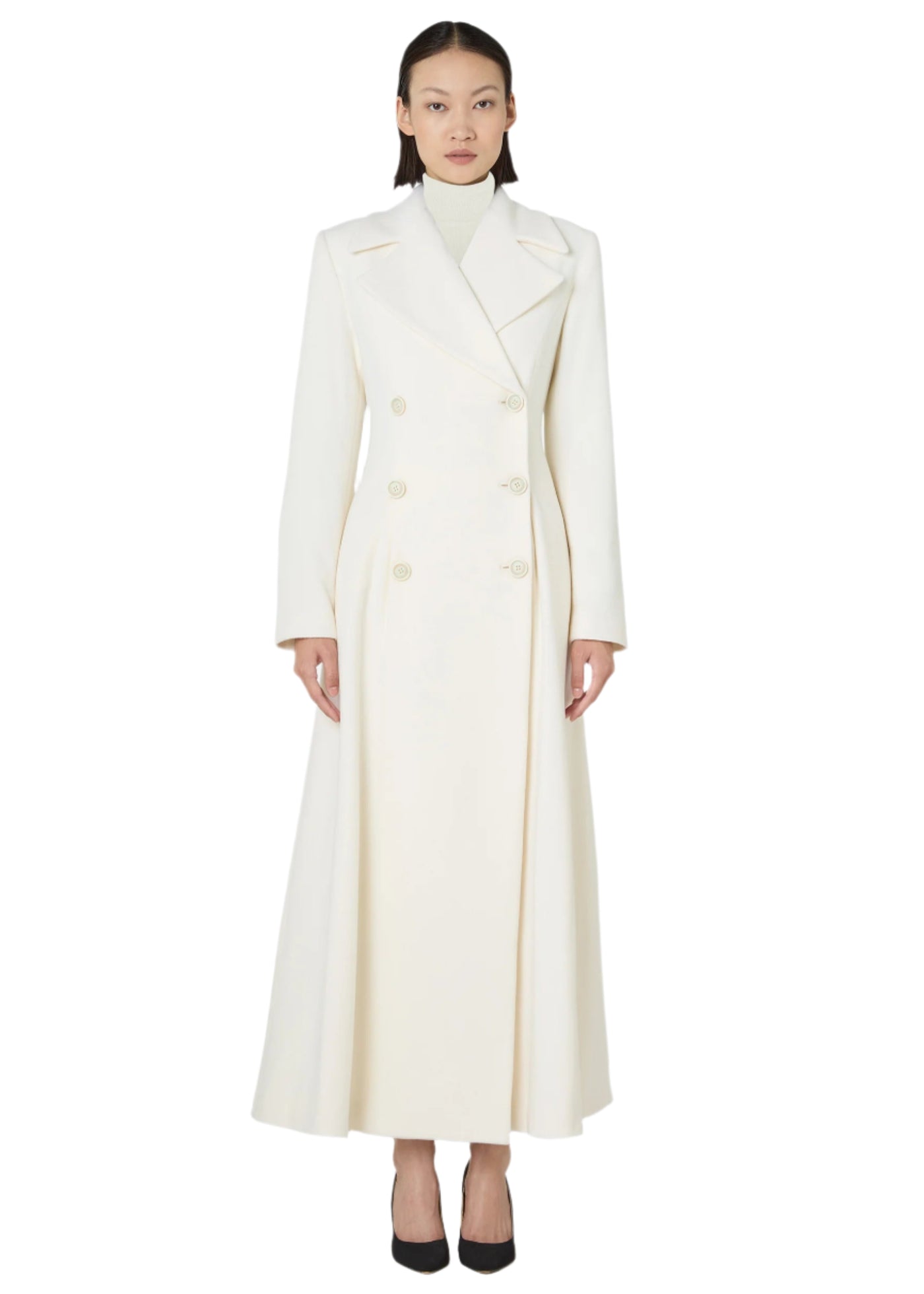 Libbya Wool Coat in Off White