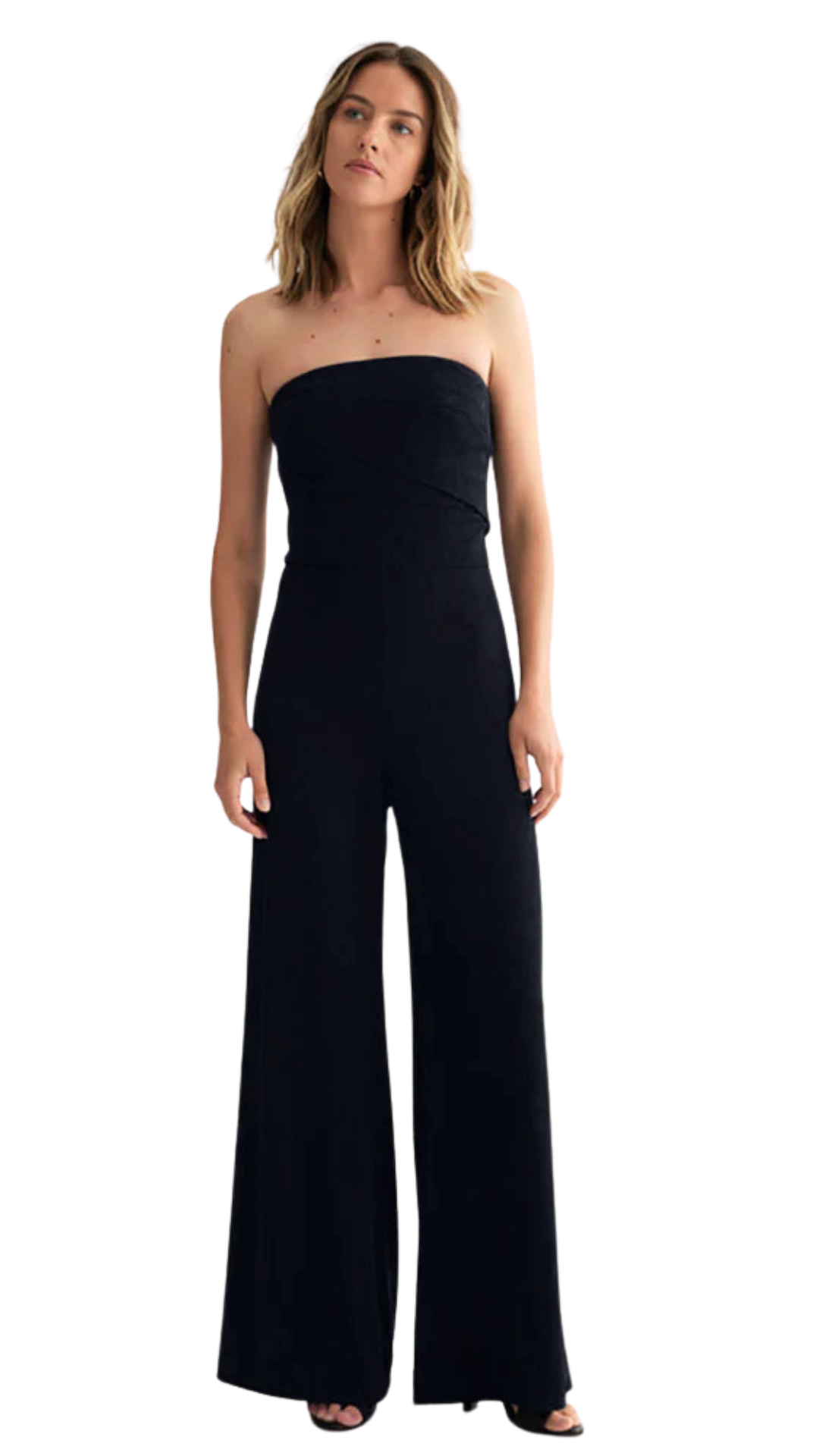 Bustier Jumpsuit in Black