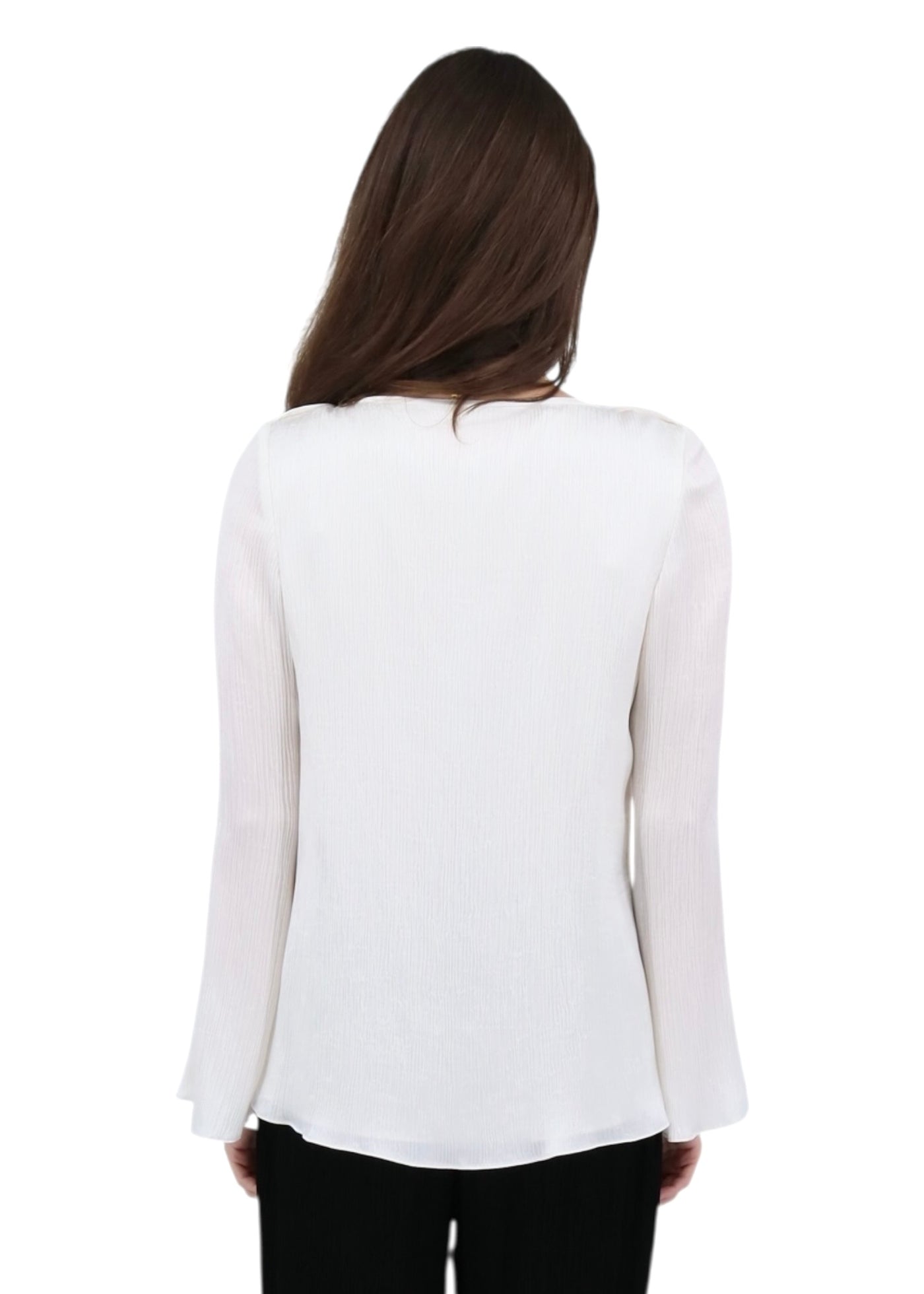 Plisse Tunic in White