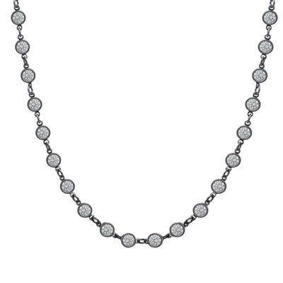 16'' DBY Necklace in Silver/Clear