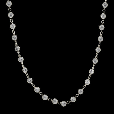 16'' DBY Necklace in Silver/Clear