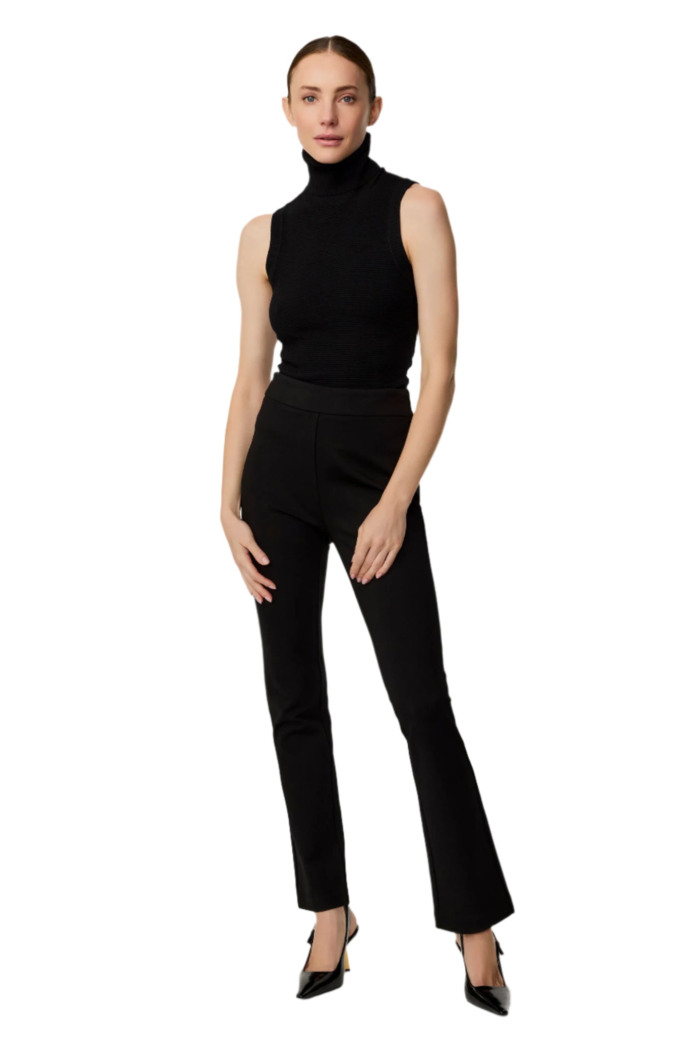Claire Ponte Cigarette Pant in Jet