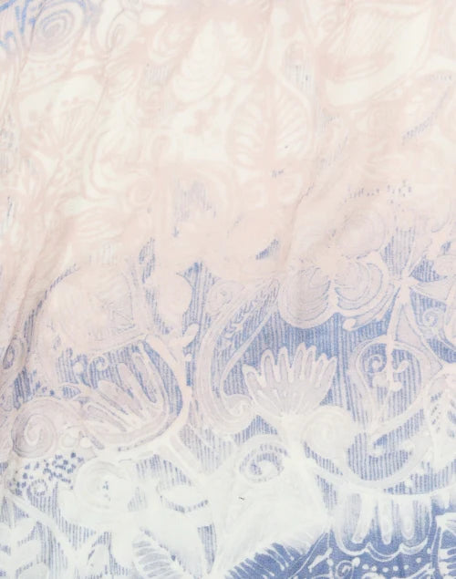 Ombre Reef Print Scarf in Navy Multi