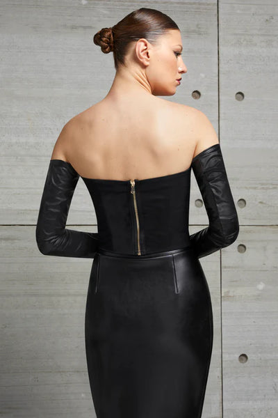 Chrystele Corset Top in Black