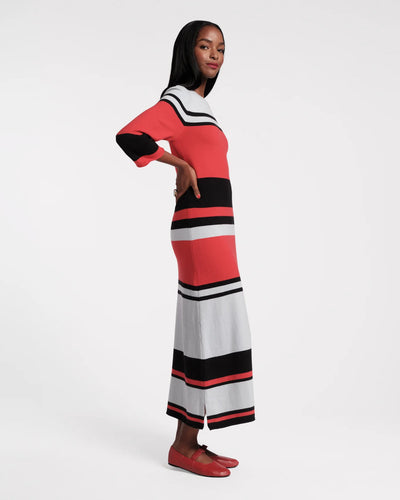 Cozy Knit Maxi Dress in Sublime Stripe