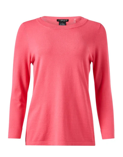 Button Slit Cuff Top in Blossom