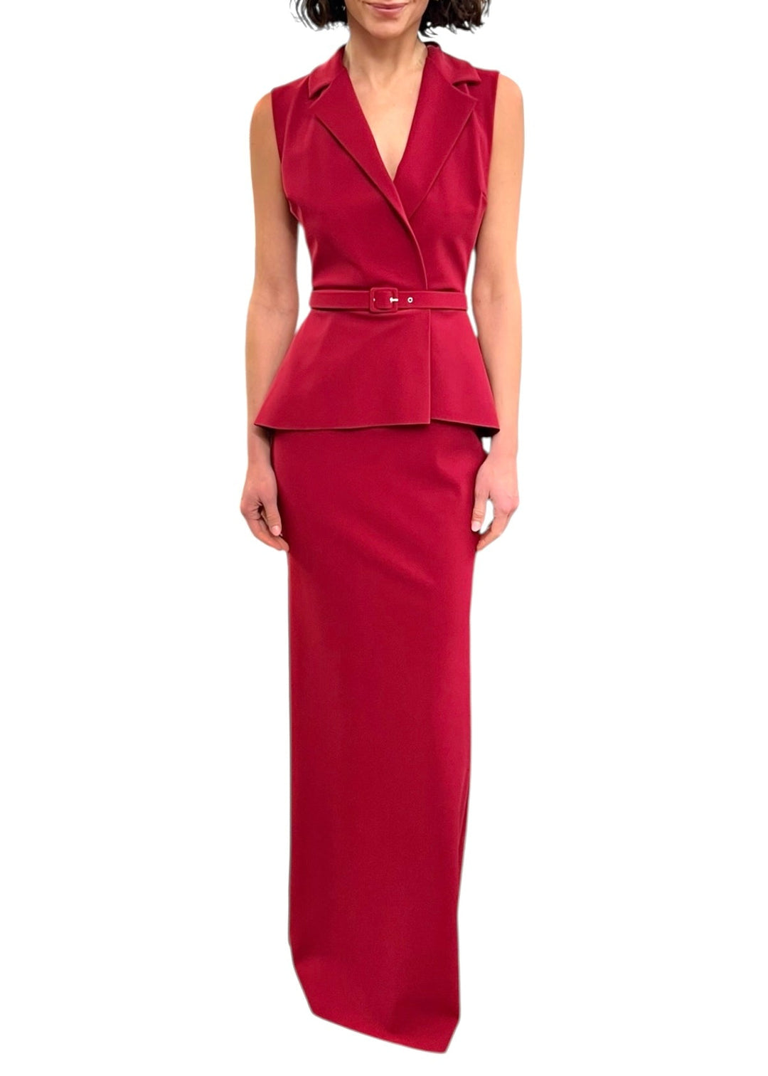 La Petite Robe Di Chiara Boni Women's Thadira Column Gown - Red - Gowns