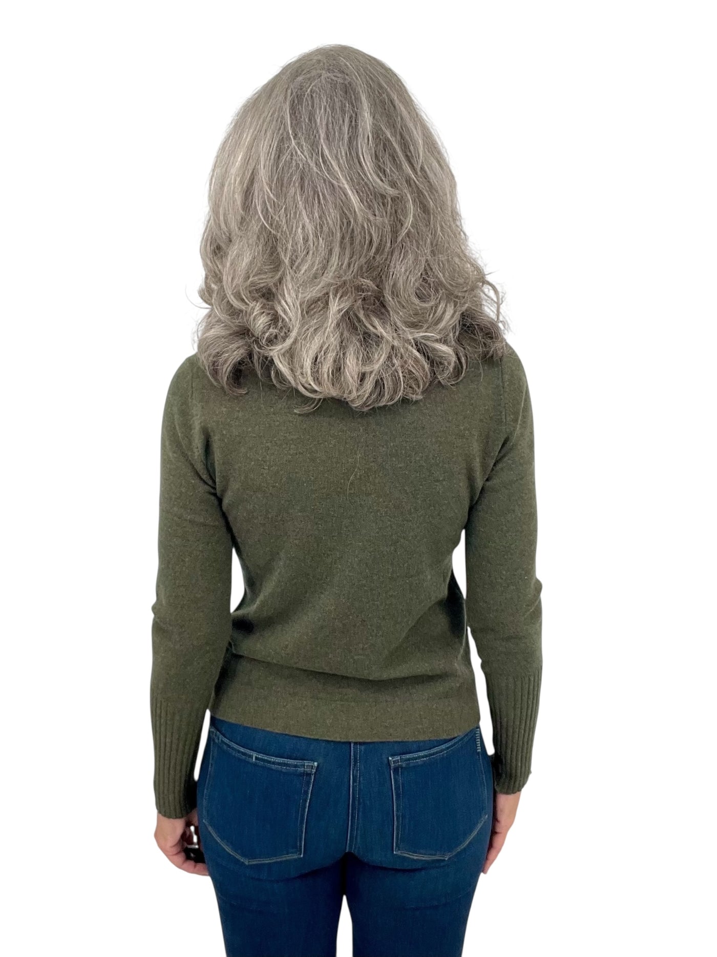Cashmere Crewneck in Loden
