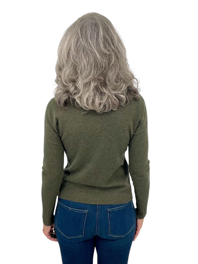 Cashmere Crewneck in Loden