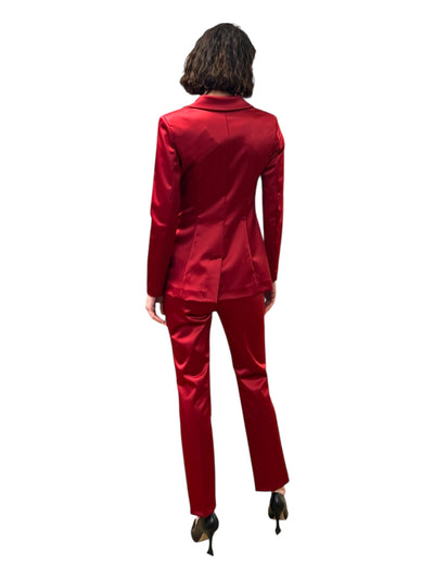 The Tobehi Satin Jersey Jacket in Wine