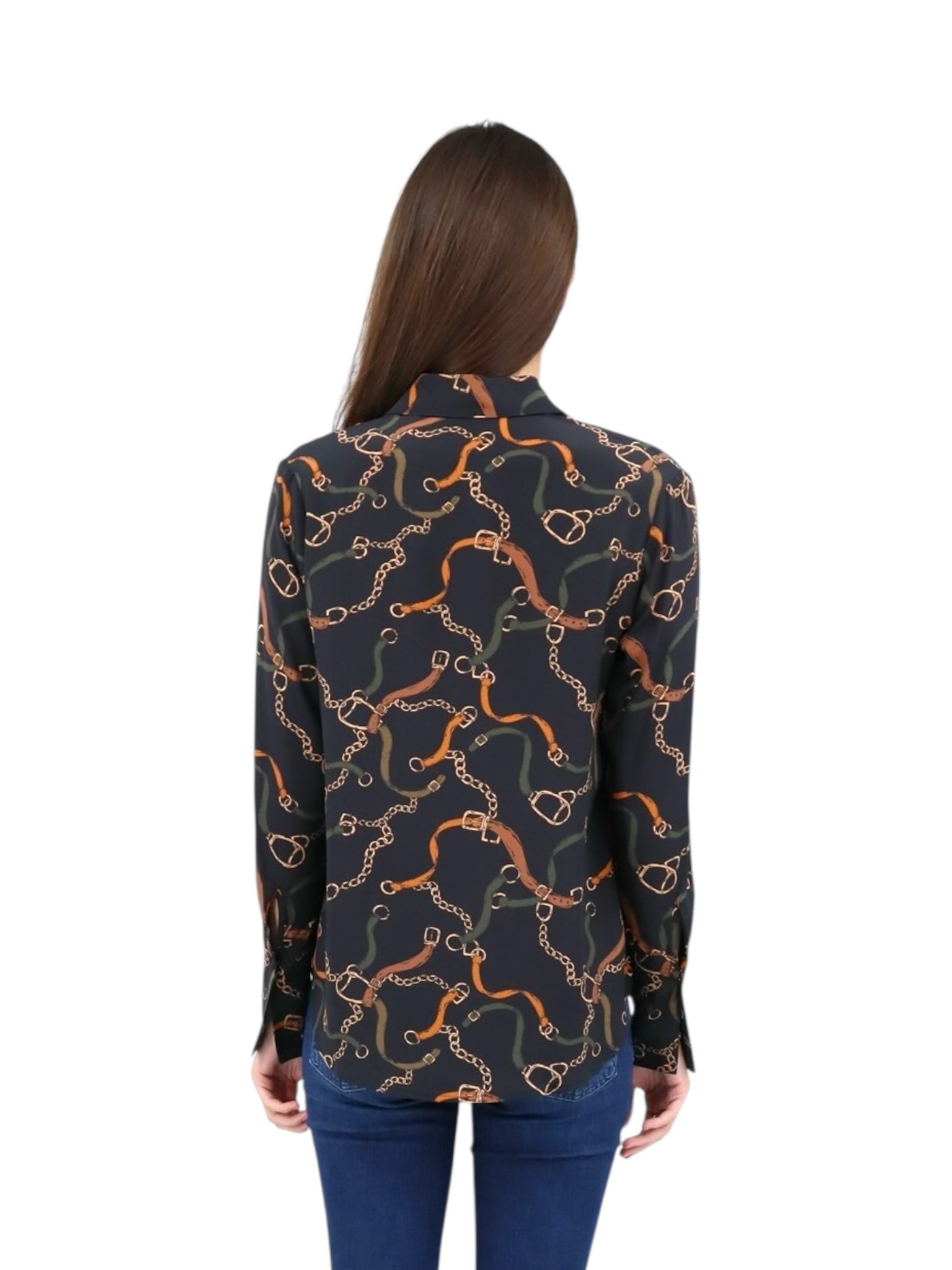 Daria French Cuff Blouse in Wellington