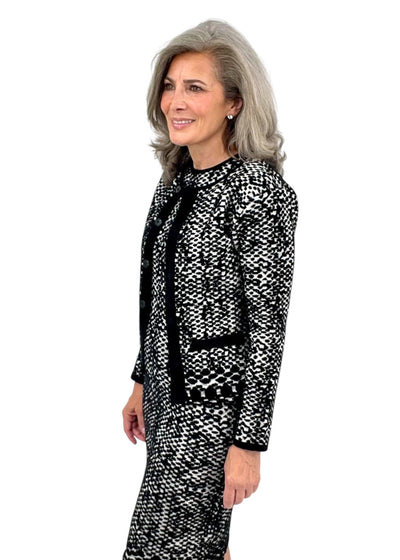 Karnak Salt Jacket in Black/White