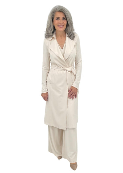 Wide Leg Pant in Bone