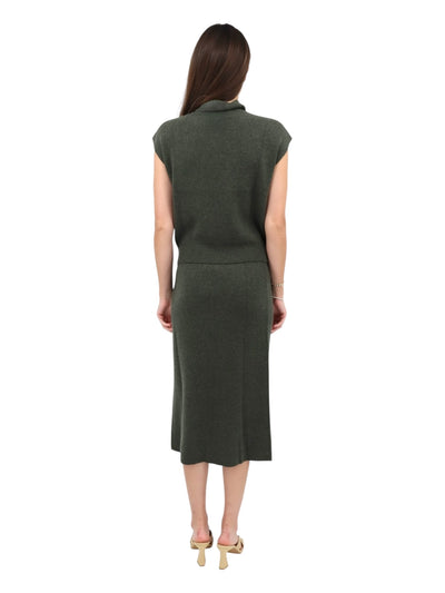 Rib Skirt in Loden