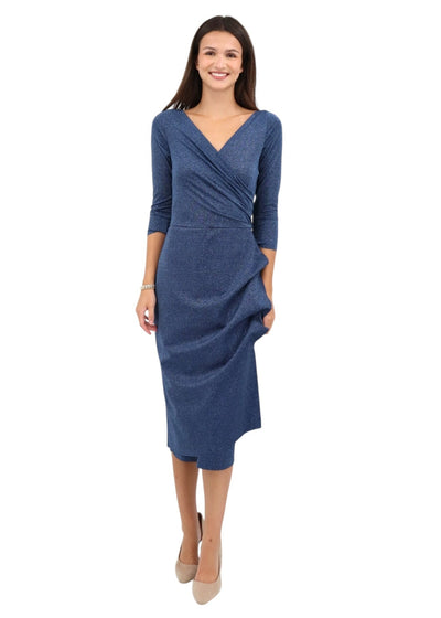 Florien Sugar Dress in Retro Blue