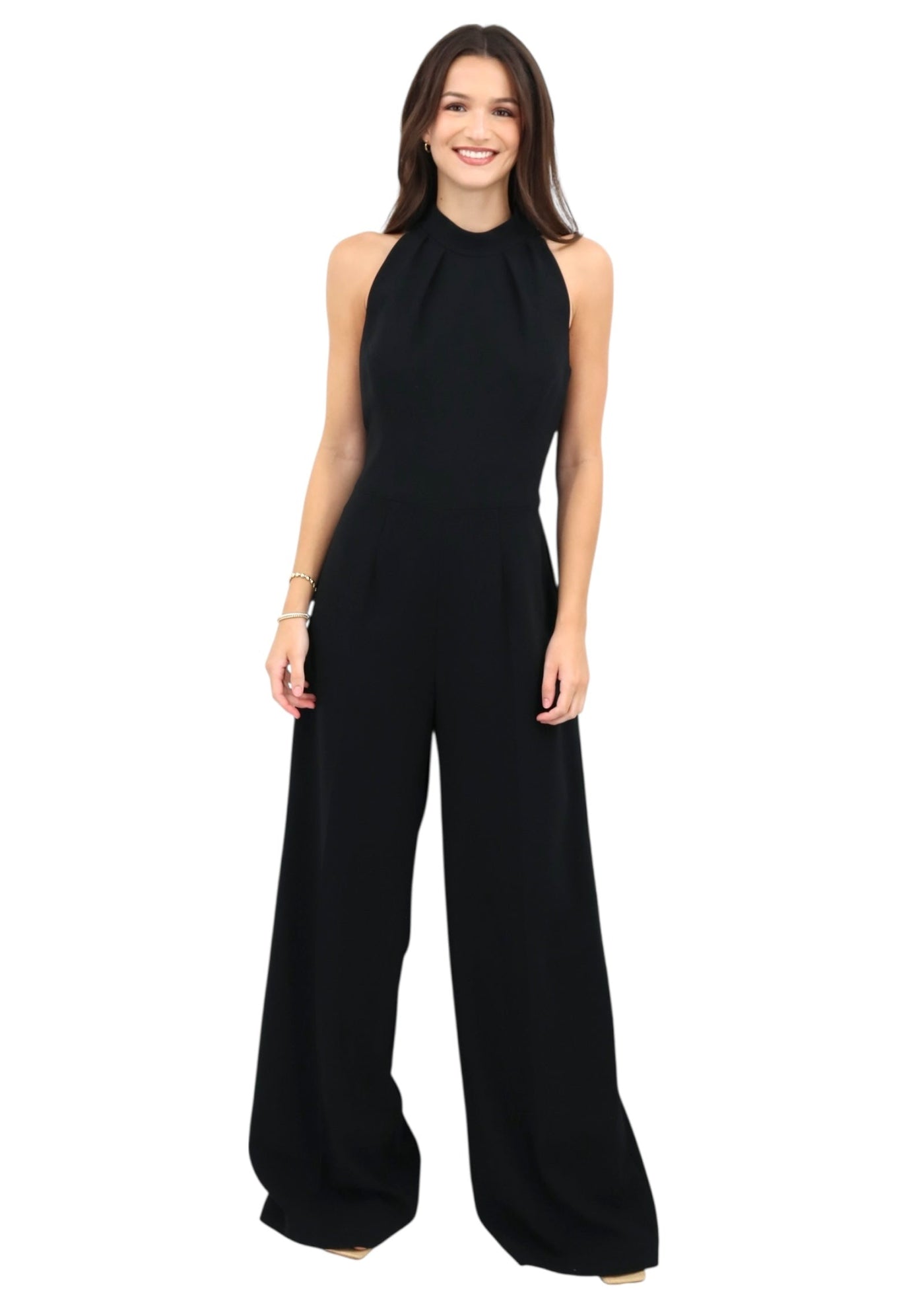 Halter Neck Jumpsuit in Black