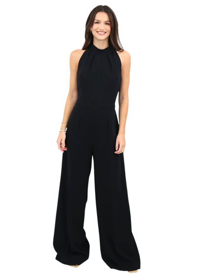 Halter Neck Jumpsuit in Black