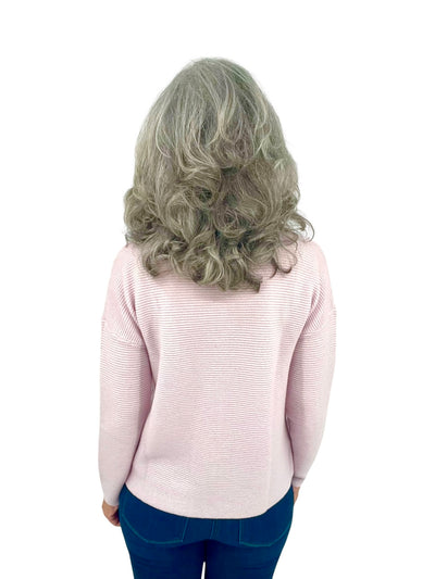 Textured Slouchy Funnel in Ballet