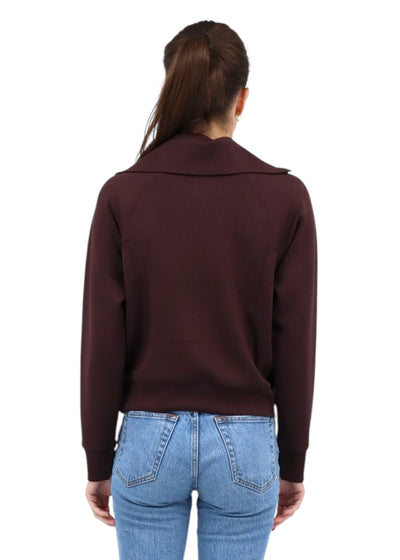 Air Essentials Half Zip in Truffle Brown