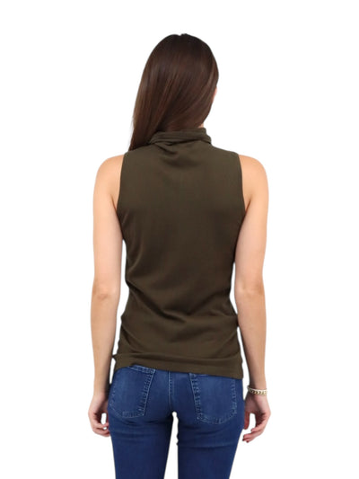 Seamed Funnel Tank in Loden