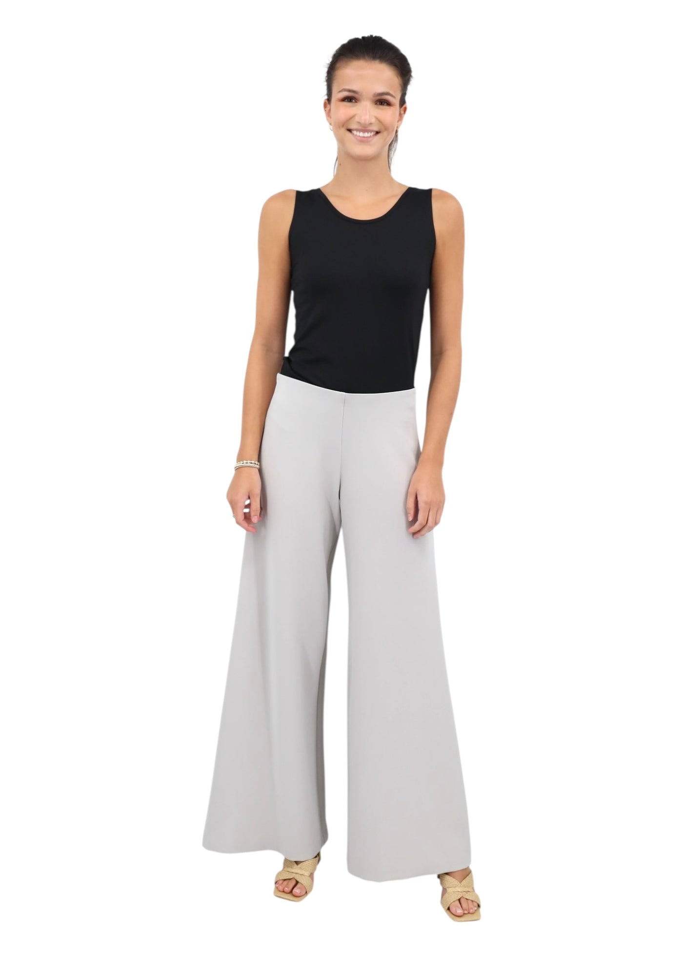 Jara Long Gaucho in Silver