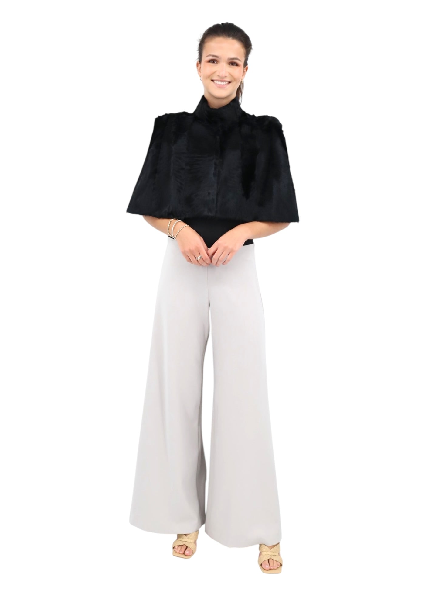 Jara Long Gaucho in Silver