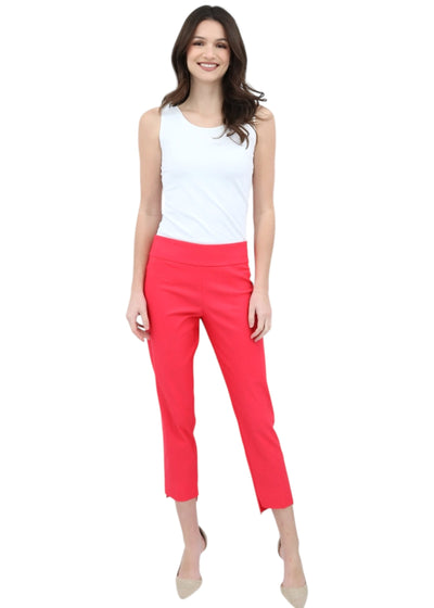 Step Hem Pant in Coral