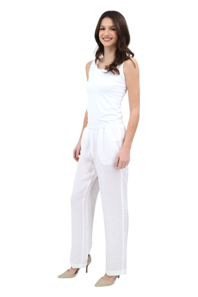 Linen Pant in Ivory