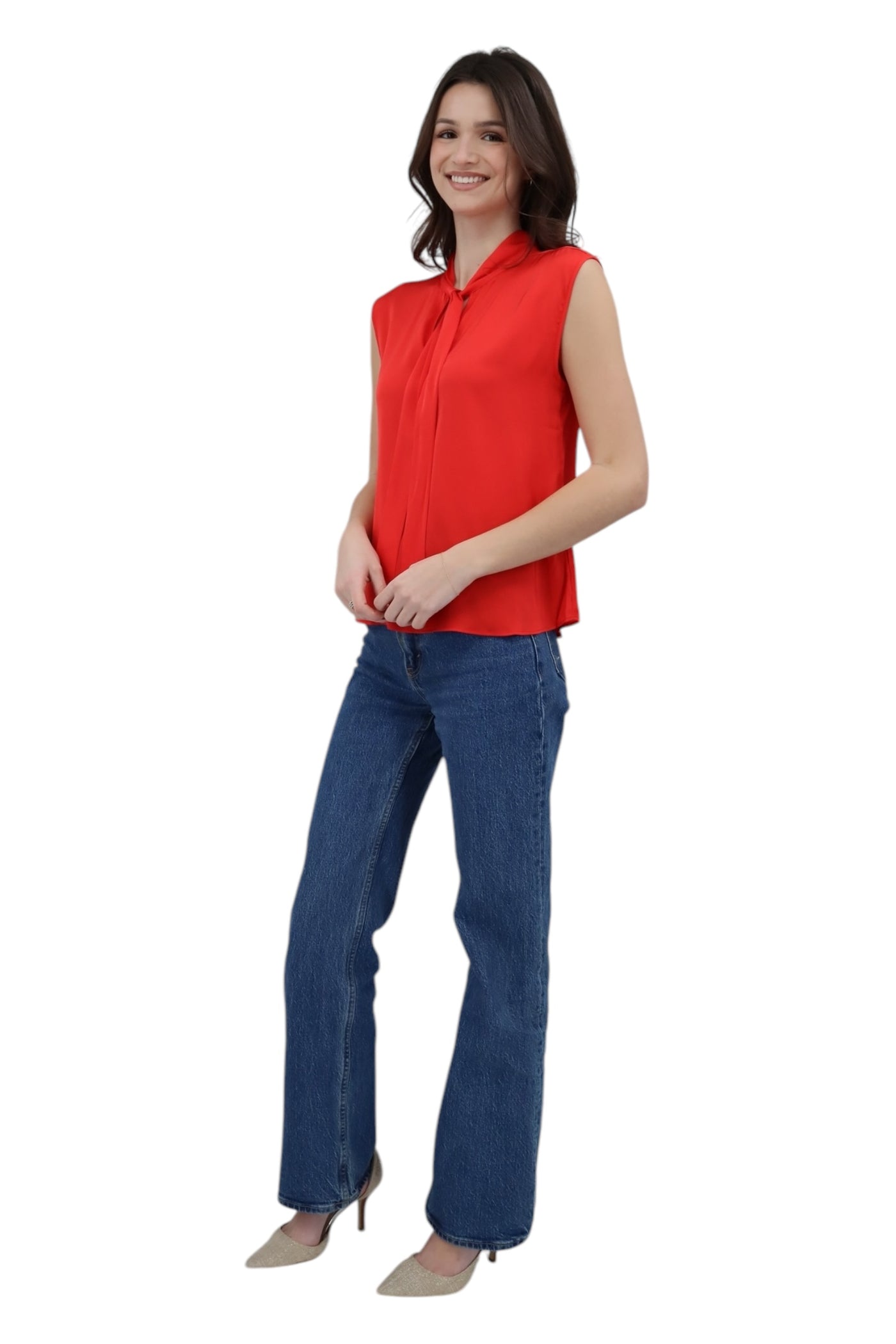 Sunset Top in Scarlet