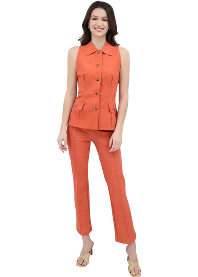 Nuccia Crop Pant in Orange