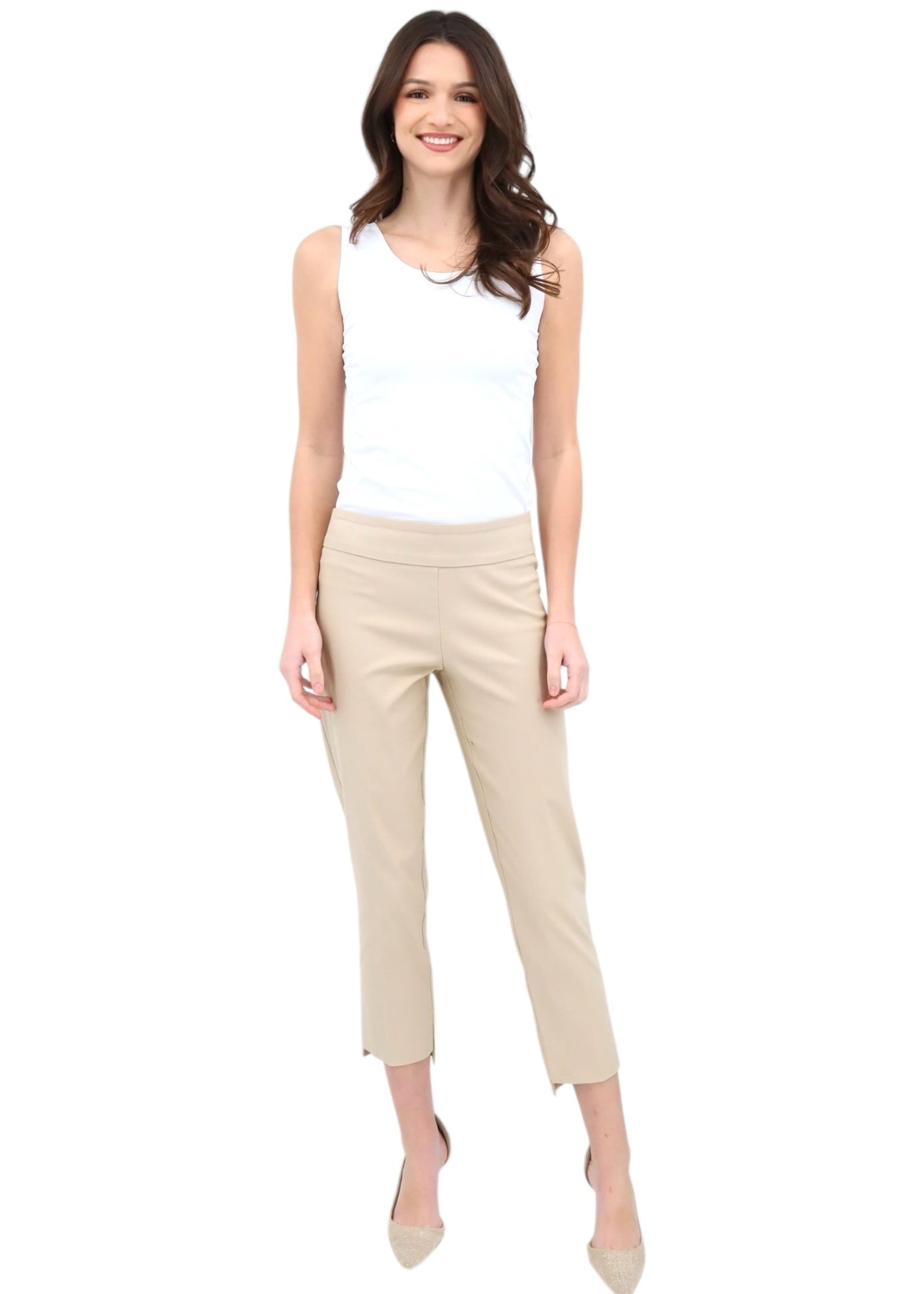Step Hem Pant in Sand