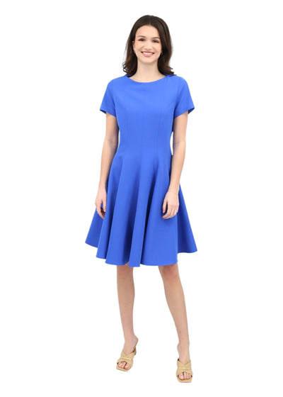 Gored Dress in Azure