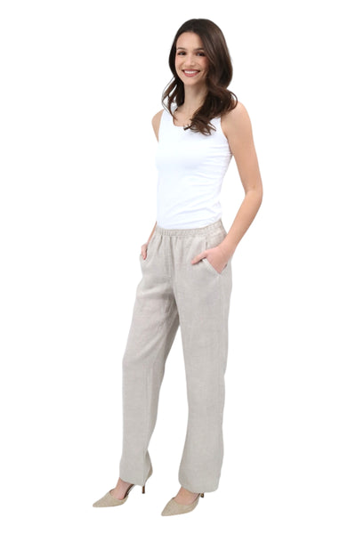 Linen Pant in Natural