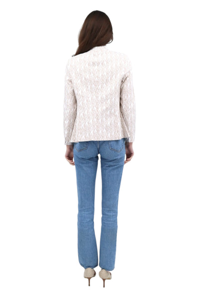 Shaped Jacket in Ivory/Sand