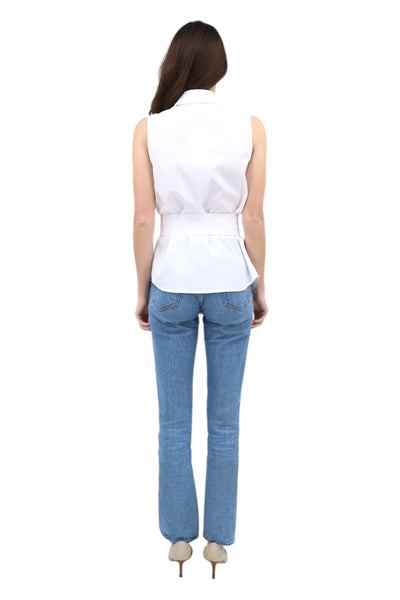 Erdi Sleeveless Blouse in White