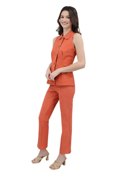 Nuccia Crop Pant in Orange