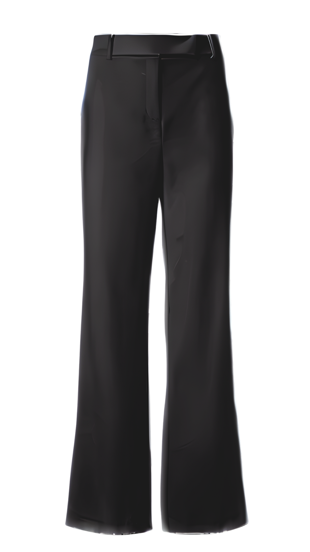 Straight Leg Pants with Welt Pockets in Black