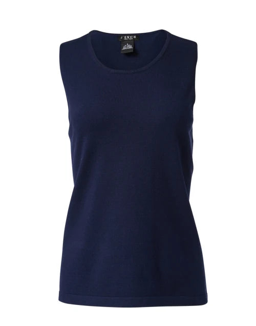 Sleeveless Shell in Navy