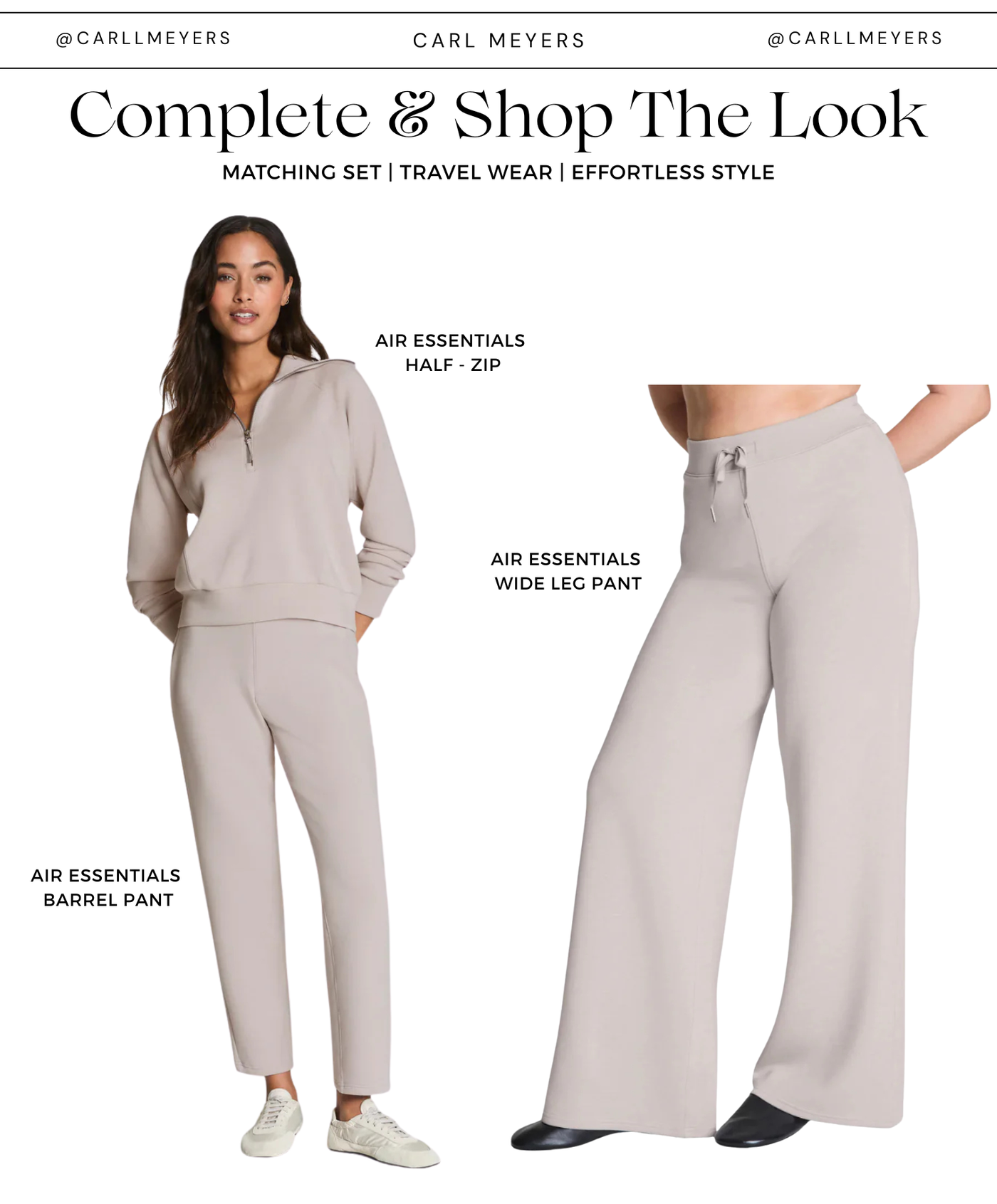 Air Essentials Wide Leg Pant in French Grey