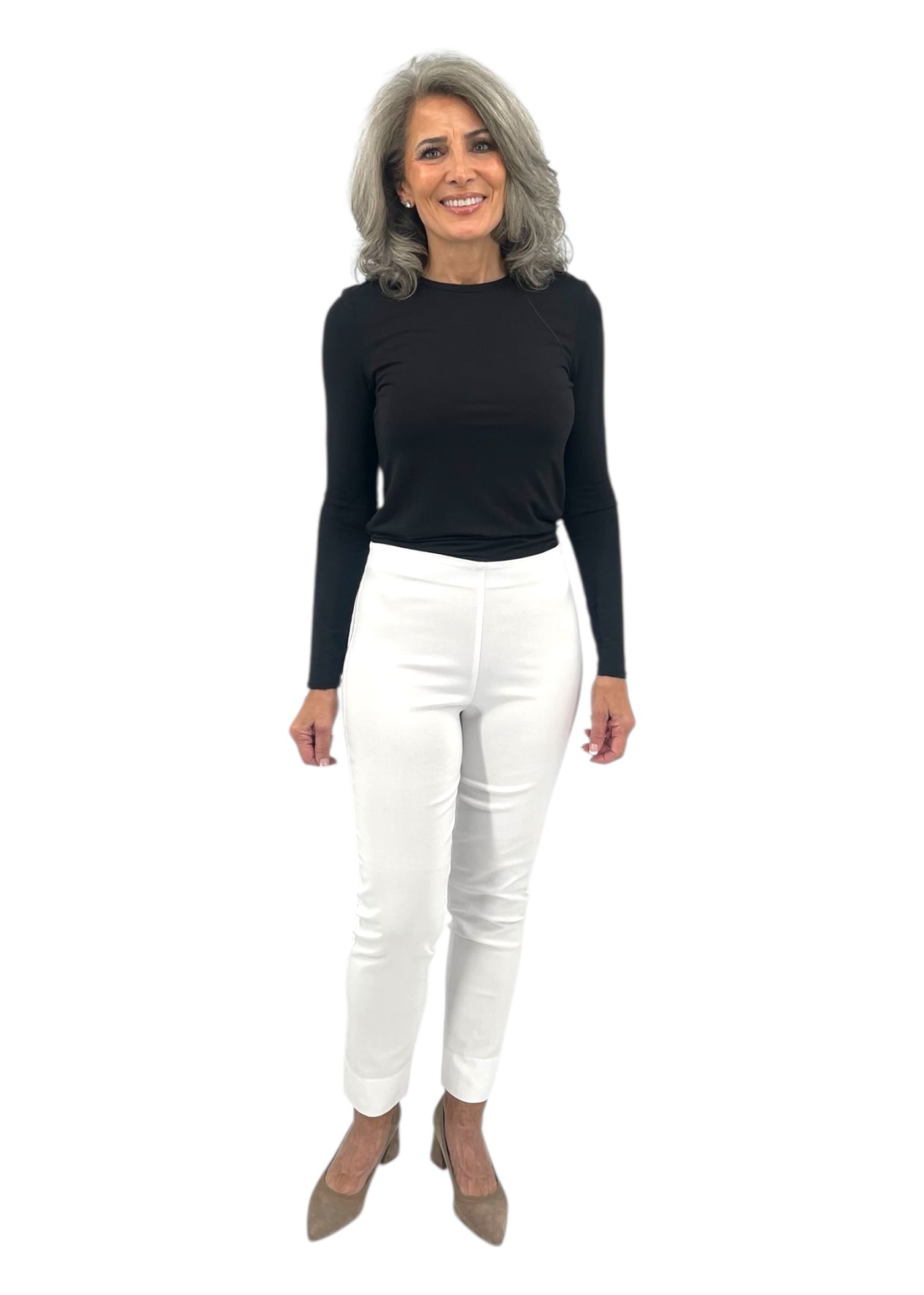 Milo Ankle Pant in White
