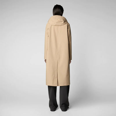Asia Water Resistant Trench Coat in Stardust Beige