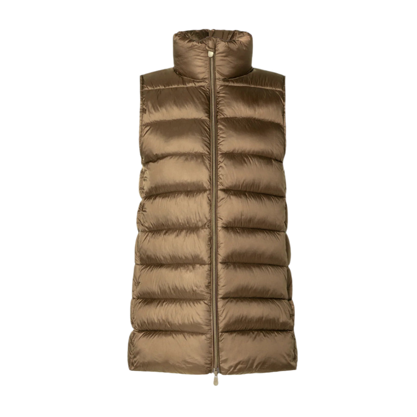 Quilted Gilet Coral Vest in Husk Green