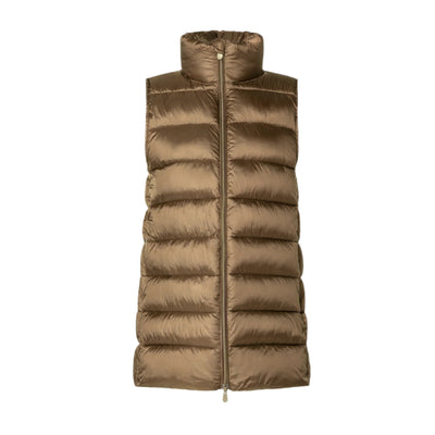 Quilted Gilet Coral Vest in Husk Green