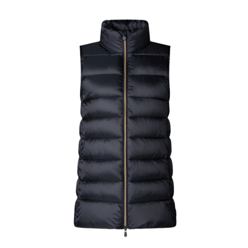 Quilted Gilet Coral Vest in Black
