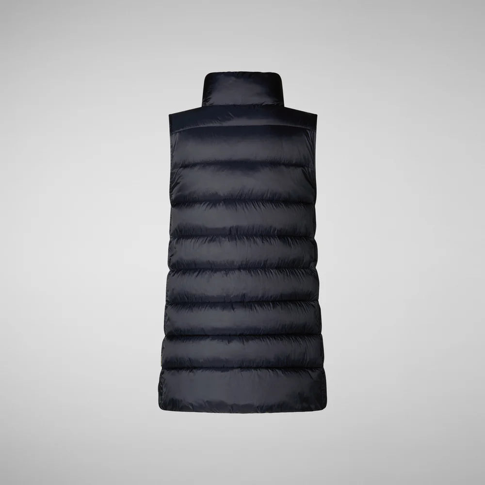 Quilted Gilet Coral Vest in Black